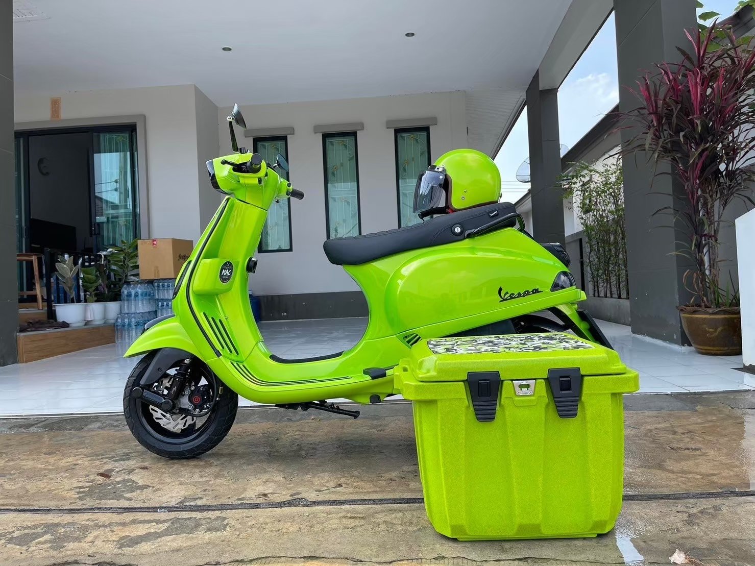 ถังน้ำแข็งเกรดพรีเมี่ยม FEELFREE ขนาด 45 ลิตร สี LIME CAMO_7